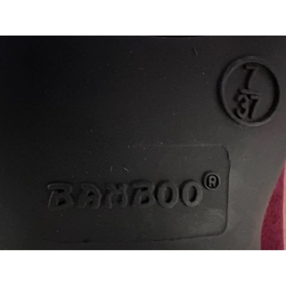 BAMBOO Rich Burgundy Heeled Boots - Picture 8 of 8